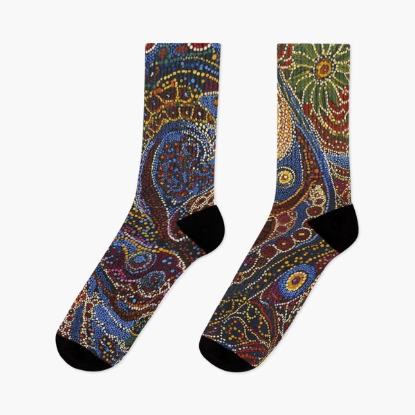 Item preview, Aboriginal Inspired Dot Art - Australian Floral designed and sold by GrinGalore.
