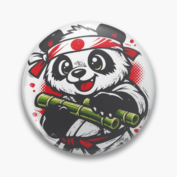 Item preview, A humorous panda chef character. The combination of bold outlines, halftone dots and grunge textures creates designed and sold by Dejbar.