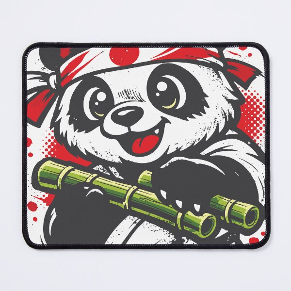 Item preview, A humorous panda chef character. The combination of bold outlines, halftone dots and grunge textures creates designed and sold by Dejbar.
