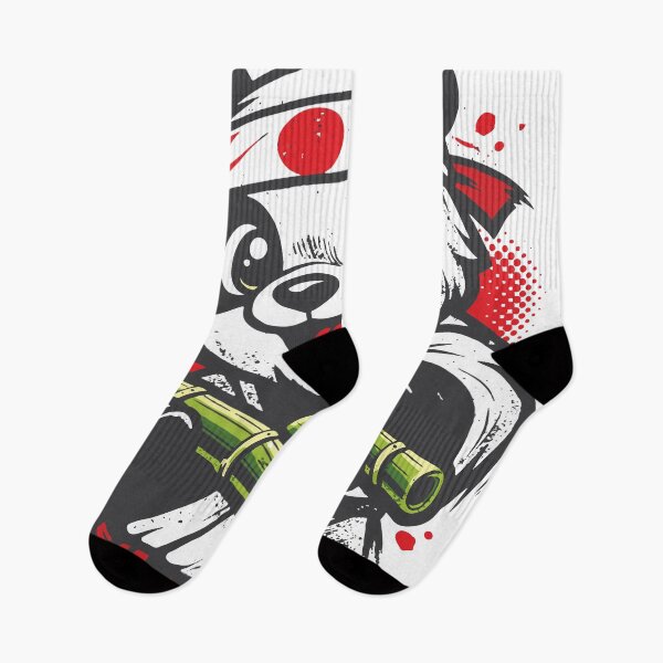 Item preview, A humorous panda chef character. The combination of bold outlines, halftone dots and grunge textures creates designed and sold by Dejbar.