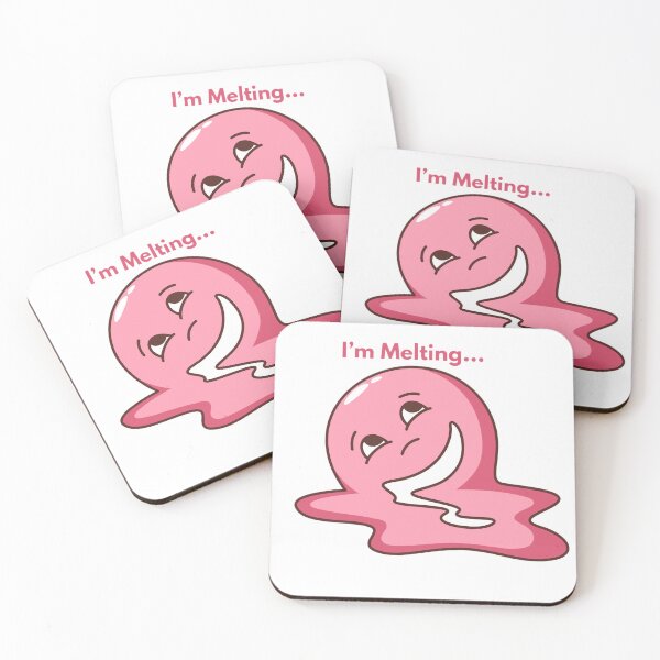 Item preview, Cute Melting Blob – I’m Melting Funny Mood Sticker designed and sold by SumeetCreativeArt.