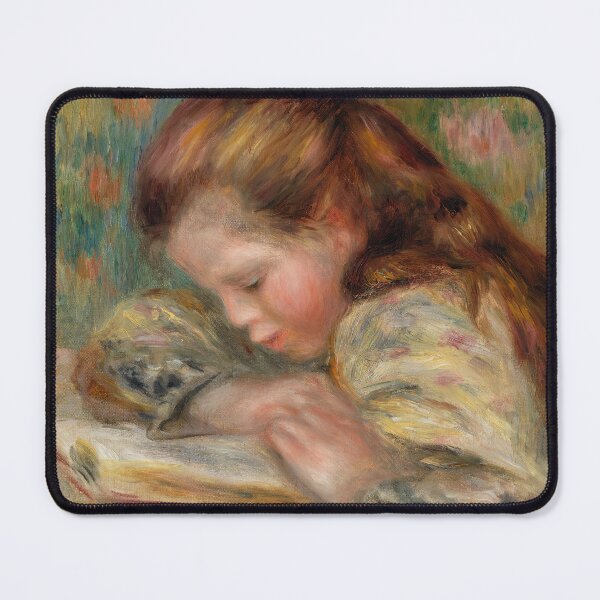 Item preview, Child Reading Enfant Lisant by Pierre-Auguste Renoir: Impressionist Fine Art Print designed and sold by artofuniverse.