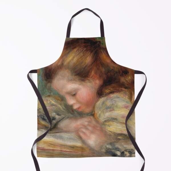Item preview, Child Reading Enfant Lisant by Pierre-Auguste Renoir: Impressionist Fine Art Print designed and sold by artofuniverse.