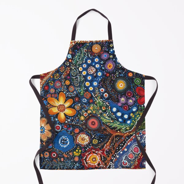 Item preview, Aboriginal Inspired Dot Art - Flower Arrangement designed and sold by GrinGalore.