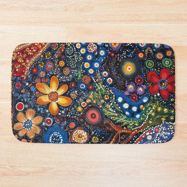 Item preview, Aboriginal Inspired Dot Art - Flower Arrangement designed and sold by GrinGalore.