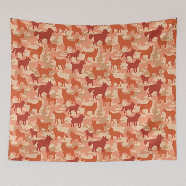 Item preview, Cute Woodland Dog Camouflage Pattern  - Best Friend Gifts designed and sold by RoyalStarsPatts.