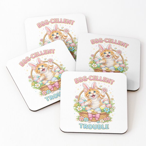 Item preview, Egg-cellent Trouble Easter Cat designed and sold by AgnesDream.