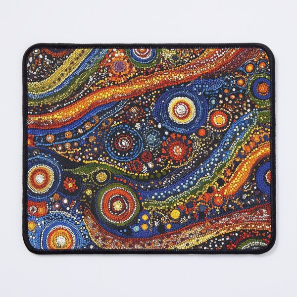 Item preview, Aboriginal Inspired Dot Art - Australian Floral Circles designed and sold by GrinGalore.