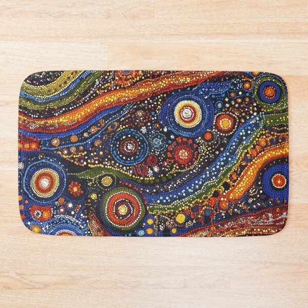 Item preview, Aboriginal Inspired Dot Art - Australian Floral Circles designed and sold by GrinGalore.