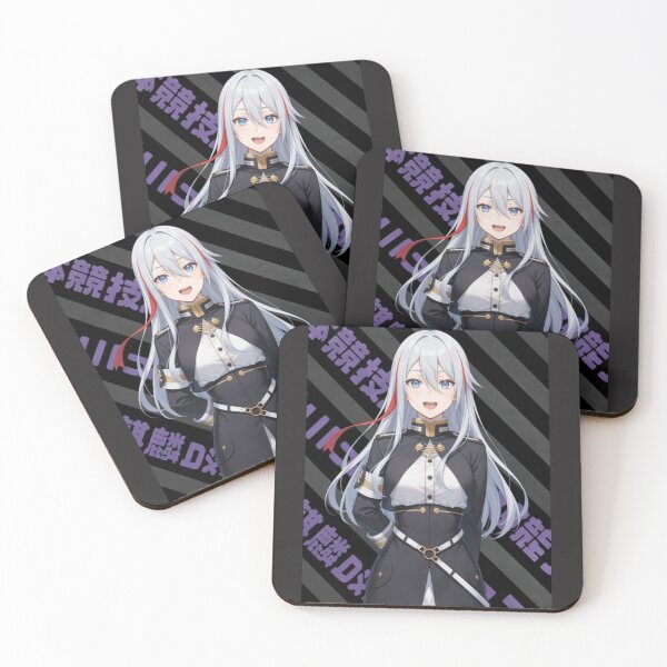 Item preview, SILVER HAIRED MILITARY ANIME GIRL-ELEGANT COMMANDER AESTHETIC STICKER designed and sold by ascendzero.