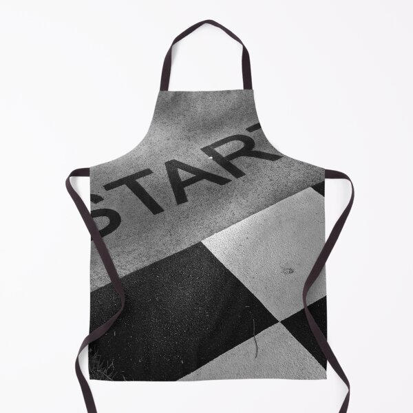 Item preview, Starting line inspirational black and white vintage photograph poster art print designed and sold by Astrid Arkhangelsky.