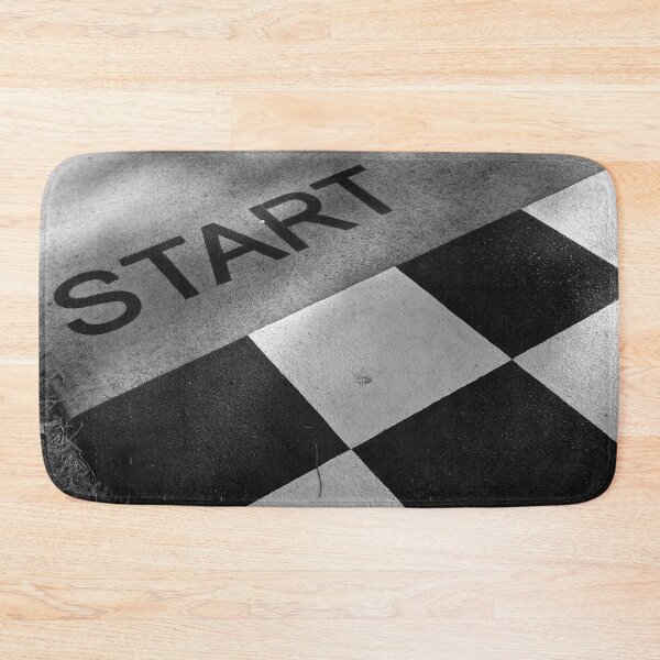 Item preview, Starting line inspirational black and white vintage photograph poster art print designed and sold by Astrid Arkhangelsky.