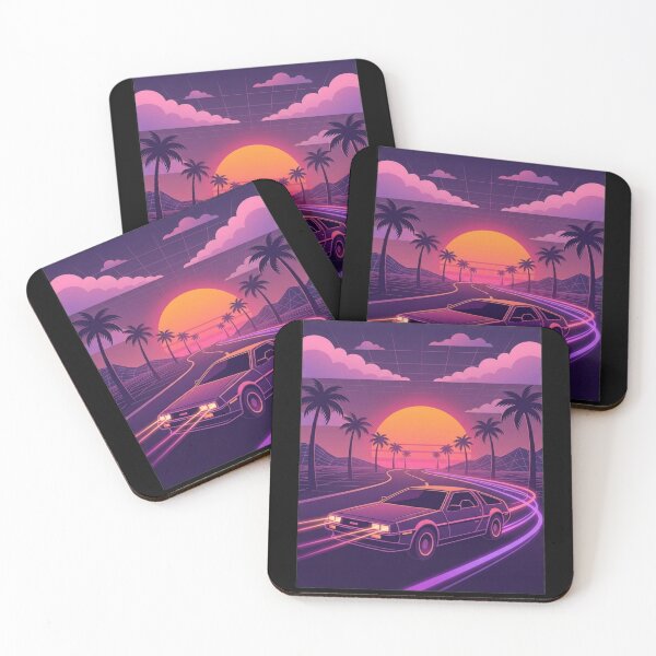 Item preview, Retro Sunset Cruiser Vintage Sports Car Synthwave T-Shirt designed and sold by Stickersdevelop.