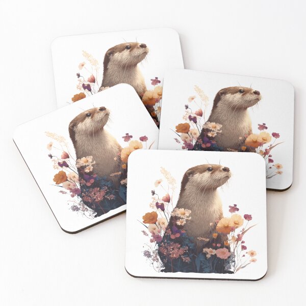 Item preview, Otter and Flowers designed and sold by NicolasGlowArt.