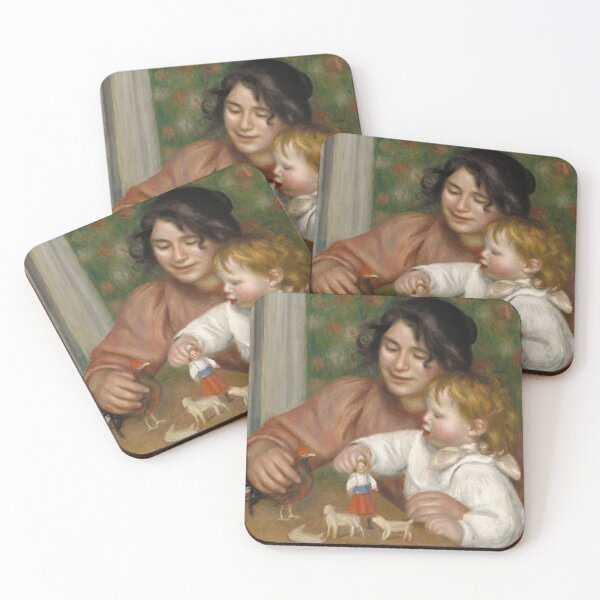Item preview, Child With Toys Gabrielle and the Artists Son Jean by Pierre-Auguste Renoir: Impressionist Nursery Poster designed and sold by artofuniverse.