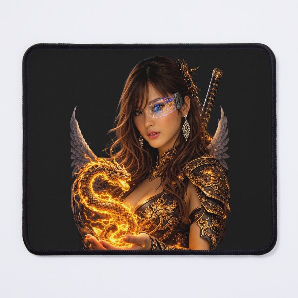 Item preview, Dragon Spirit Cyber Samurai – Japanese Cyberpunk Warrior designed and sold by Dragon-Samurai.