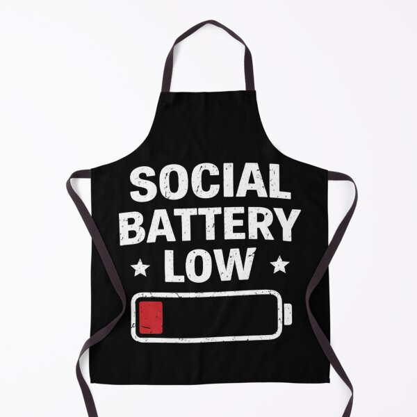 Item preview, Social Battery Low – Funny Introvert Humor Design designed and sold by PaulaDesignCo.