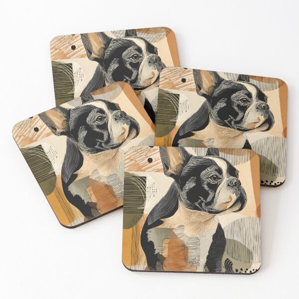 Item preview, French Bulldog in Abstract Patterns designed and sold by lautir.