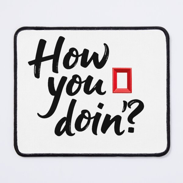 Item preview, How You Doin’? – FRIENDS Inspired Pickup Line with Red Frame | Funny Pop‑Culture Sticker & Tee designed and sold by Nene's design.