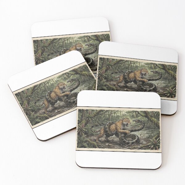 Item preview, JAGUAR VS ANACONDA FEROCIOUS JUNGLE BATTLE designed and sold by Python Designs .