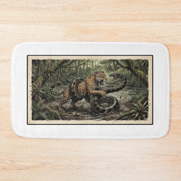 Item preview, JAGUAR VS ANACONDA FEROCIOUS JUNGLE BATTLE designed and sold by Python Designs .