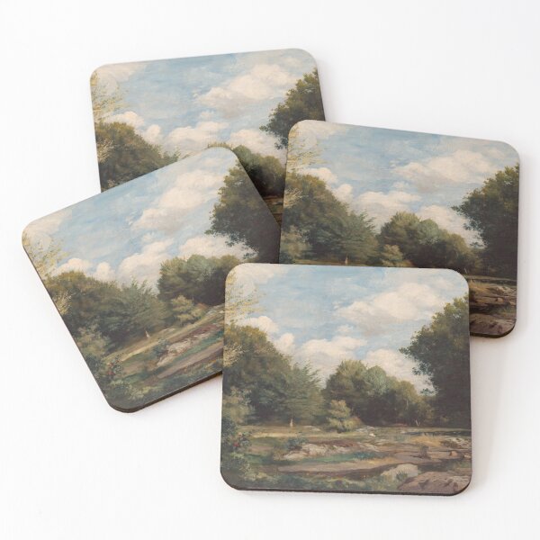 Item preview, Clearing in the Woods by Pierre-Auguste Renoir: Tranquil Impressionist Landscape Poster designed and sold by artofuniverse.