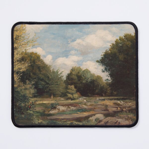 Item preview, Clearing in the Woods by Pierre-Auguste Renoir: Tranquil Impressionist Landscape Poster designed and sold by artofuniverse.