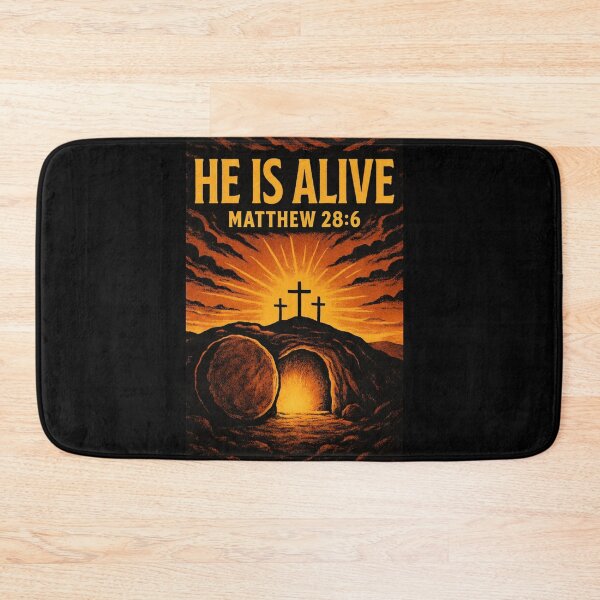 Item preview, He Is Alive Christian Resurrection Design | Easter Jesus Faith Apparel designed and sold by Kingdom Warrior Tribe .