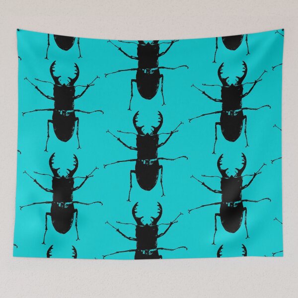 Item preview, Stag Beetle (Teal) designed and sold by Fire TheMann.