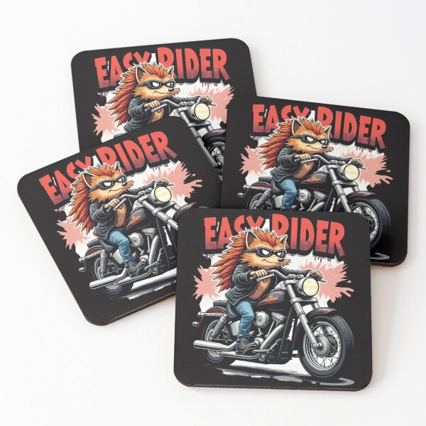 Item preview, Hellulandian Punk Biker Hedgehog – Easyriders Adventure designed and sold by Hellulandia - no nää ny vaa o tämmöne.