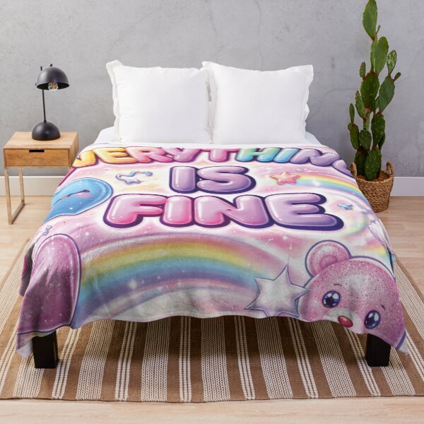 Item preview, Everything is Fine Rainbow Positivity designed and sold by Mauswohn.