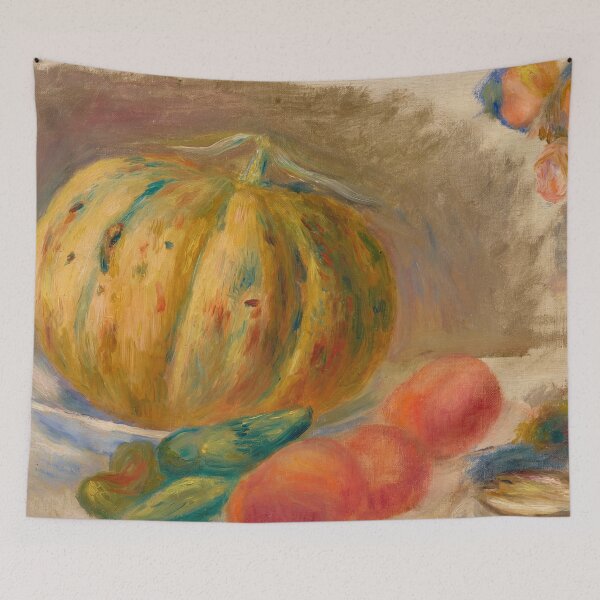 Item preview, Composition Aux Melon Et Tomates by Pierre-Auguste Renoir: Impressionist Kitchen Art designed and sold by artofuniverse.