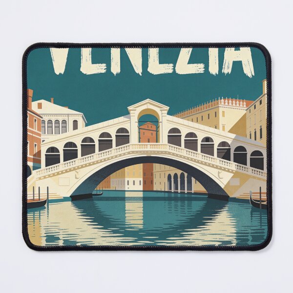 Item preview, Classic Venice Canal Scene Illustration designed and sold by Vishwashop.