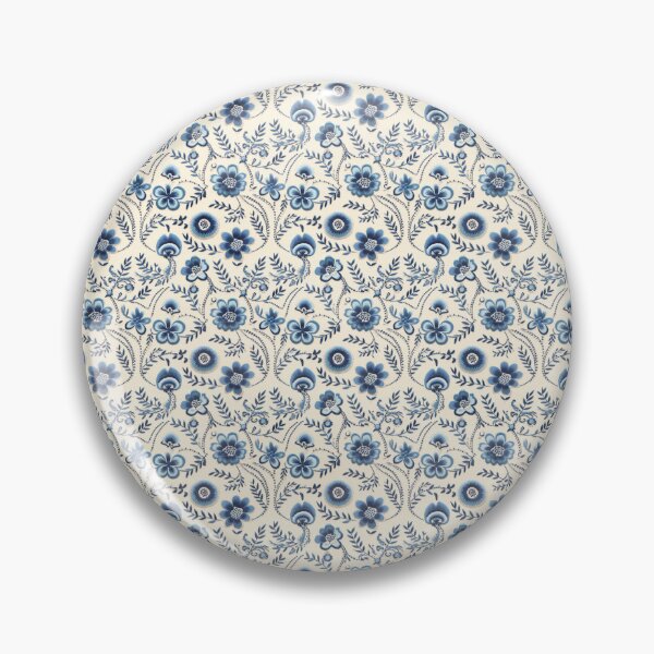 Item preview, Vintage Blue Embroidery Floral Pattern designed and sold by LouieVanille.