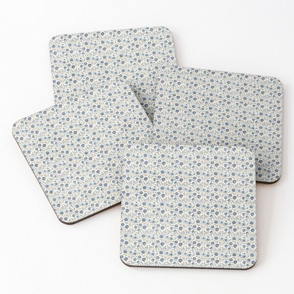 Item preview, Vintage Blue Embroidery Floral Pattern designed and sold by LouieVanille.