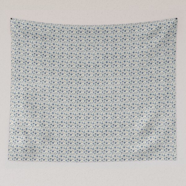 Item preview, Vintage Blue Embroidery Floral Pattern designed and sold by LouieVanille.