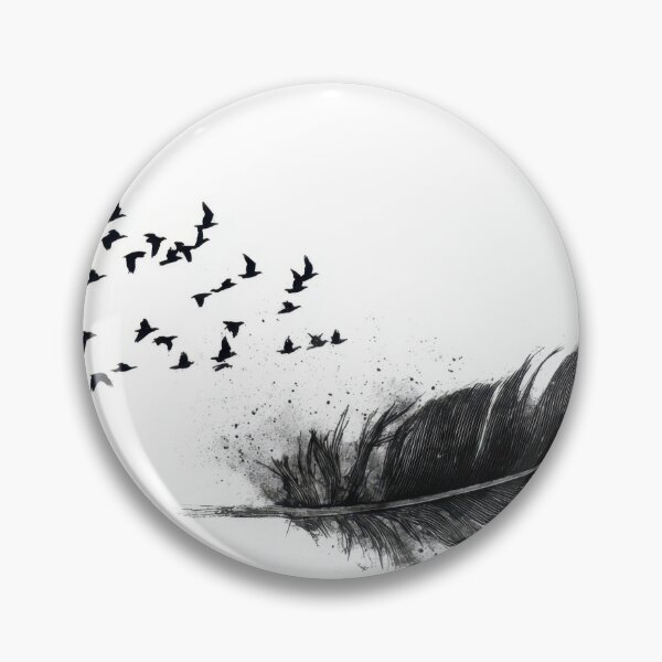 Item preview, Birds flying from a large feather designed and sold by anytka.