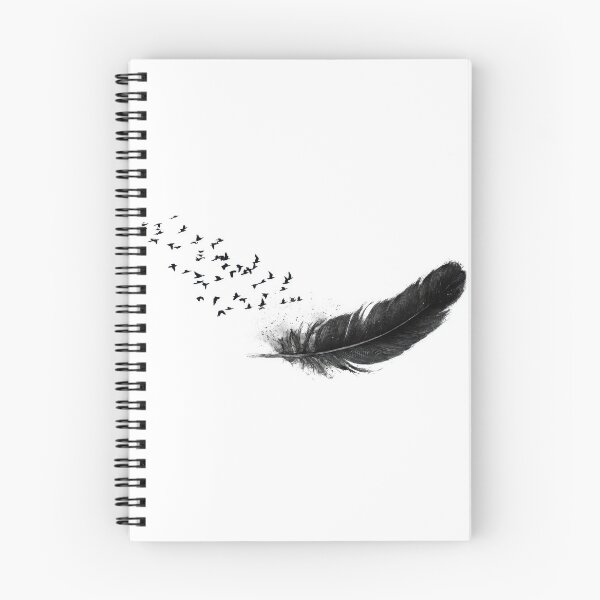 Item preview, Birds flying from a large feather designed and sold by anytka.