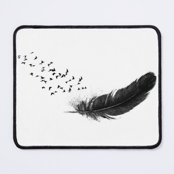 Item preview, Birds flying from a large feather designed and sold by anytka.