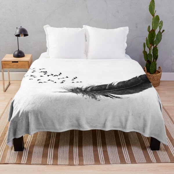 Item preview, Birds flying from a large feather designed and sold by anytka.