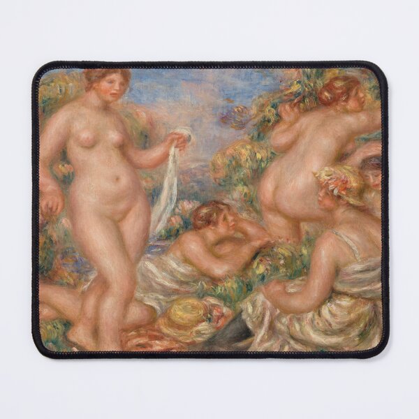 Item preview, Composition Five Bathers by Pierre-Auguste Renoir: Impressionist Fine Art Poster designed and sold by artofuniverse.