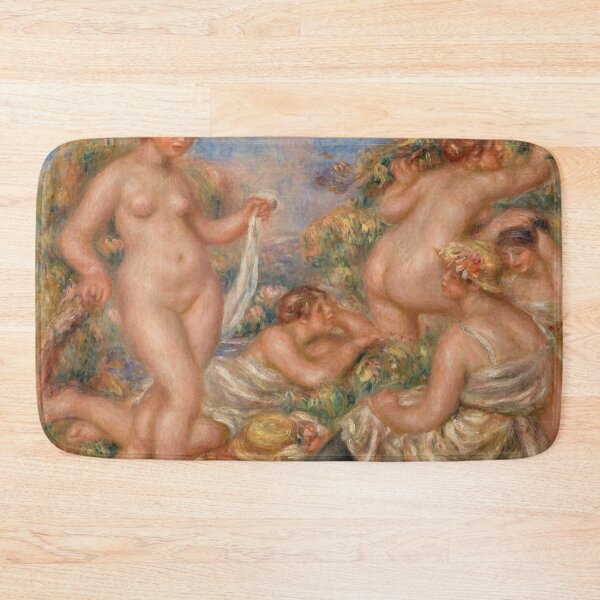 Item preview, Composition Five Bathers by Pierre-Auguste Renoir: Impressionist Fine Art Poster designed and sold by artofuniverse.