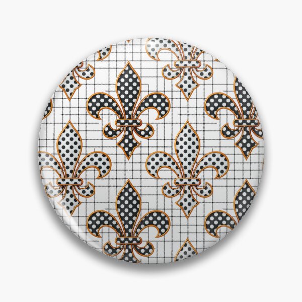 Item preview, Fleur-de-lis Polka Dots Pattern Design  designed and sold by PatternTitan.