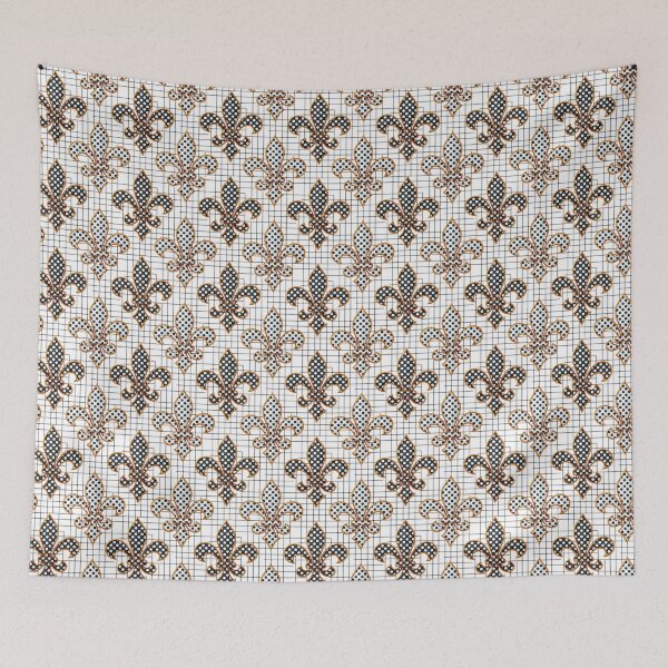 Item preview, Fleur-de-lis Polka Dots Pattern Design  designed and sold by PatternTitan.