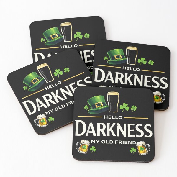 Item preview, Hello Darkness My Old Friend Funny Irish Shamrock Beer   designed and sold by DIOROCKO.