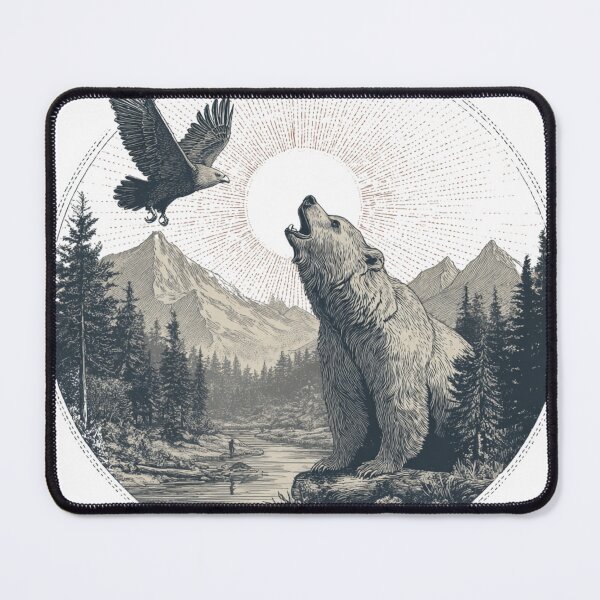Item preview, Bear and Eagle designed and sold by NicolasGlowArt.