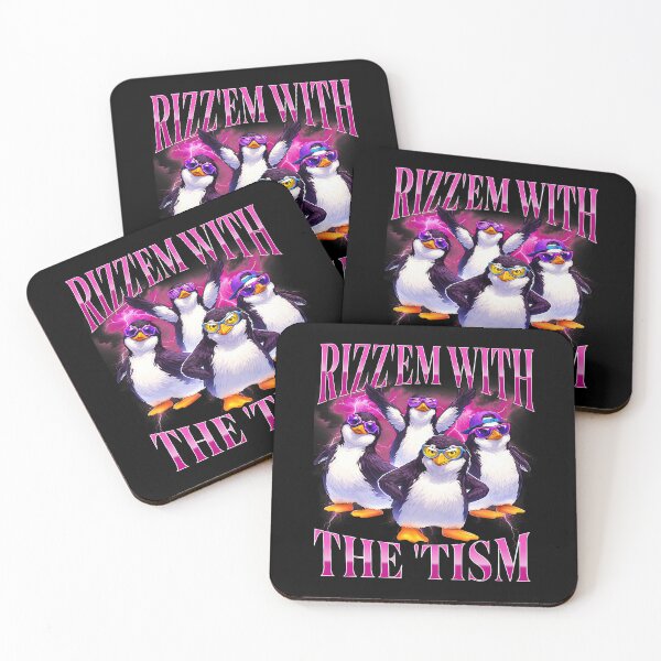 Item preview, Funny Rizz Em With The Tism Retro Penguin Meme designed and sold by puzchresta.