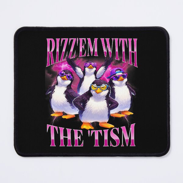 Item preview, Funny Rizz Em With The Tism Retro Penguin Meme designed and sold by puzchresta.