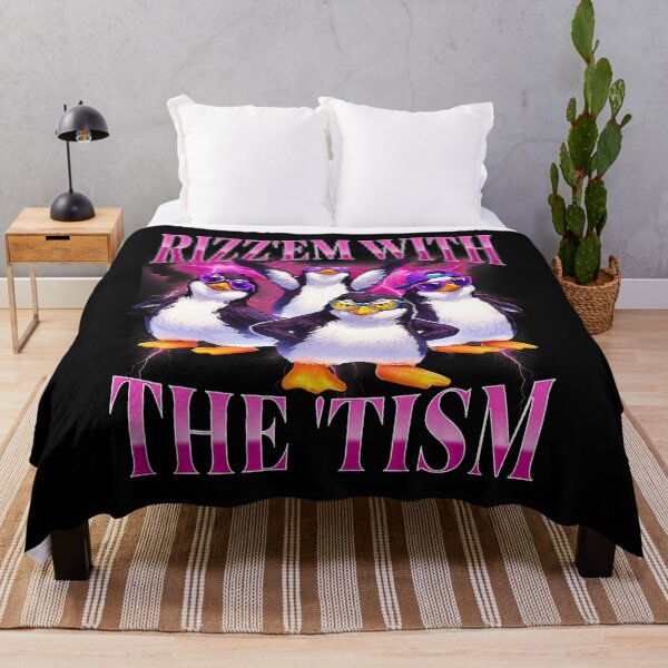 Item preview, Funny Rizz Em With The Tism Retro Penguin Meme designed and sold by puzchresta.