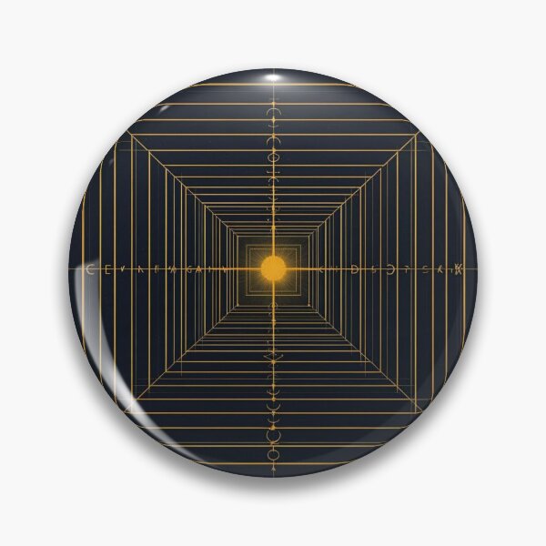 Item preview, Motivation Sacred Geometry Tunnel – Golden Structured Resolve Design designed and sold by ArtivaNest.